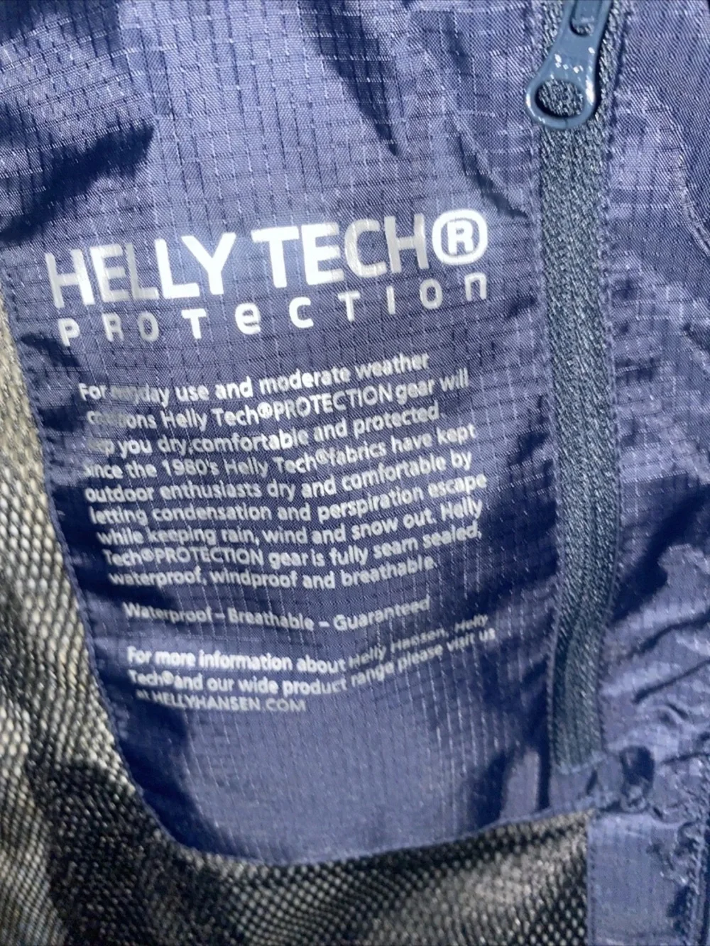 Youth Girls HELLY HANSEN TECH PERFORMANCE Hooded Parka Jacket-Navy Blue-LARGE